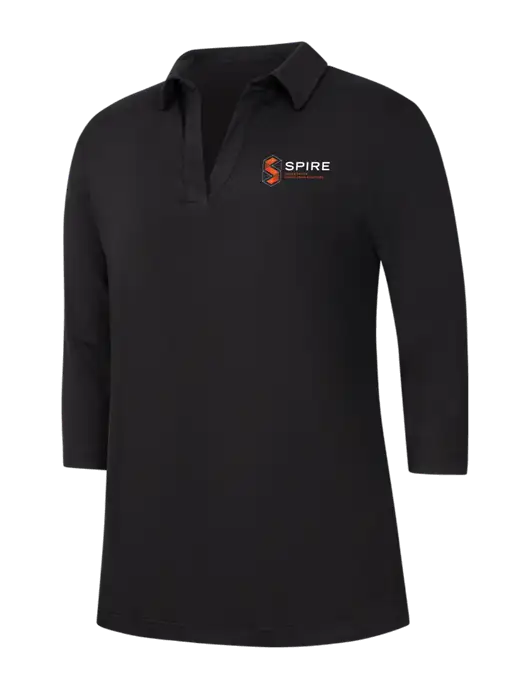 Womens Black Luxe Knit Tunic w/Spire