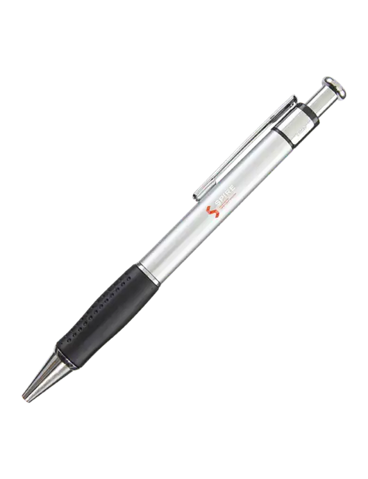 Malta Silver Pen - Black Ink w/Spire