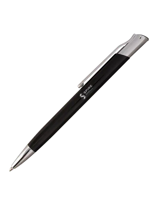 San Malo Black Pen - Black Ink w/Spire Logo