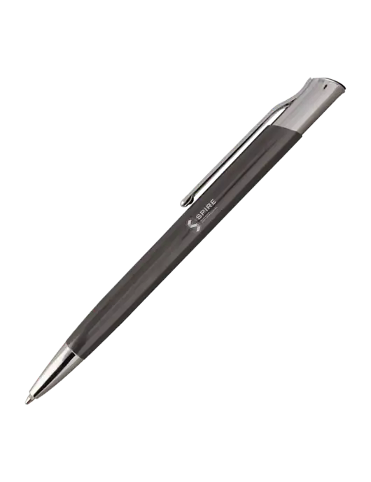 San Malo Gunmetal Pen - Black Ink w/Spire Logo