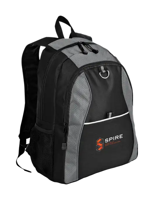 Honeycomb Grey/Black Backpack w/Spire