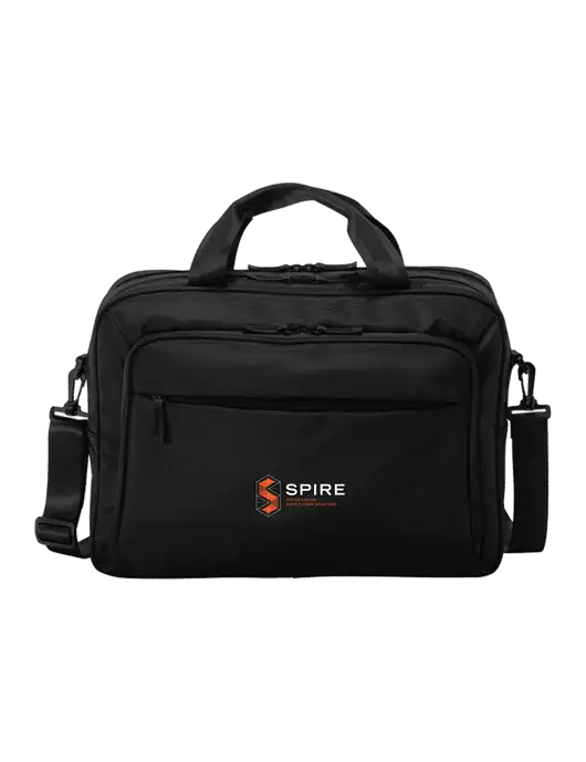 Travel Exec Black Laptop Briefcase w/Spire