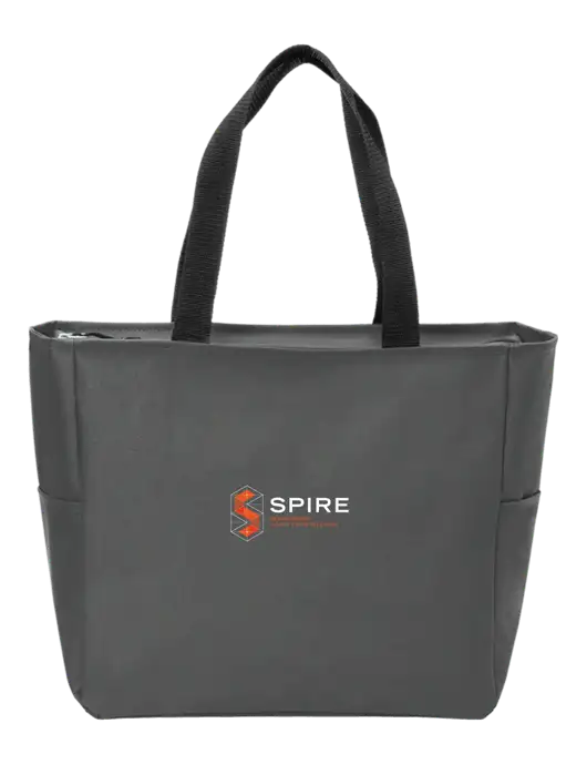 Everyday Charcoal Zip Tote Dark w/Spire