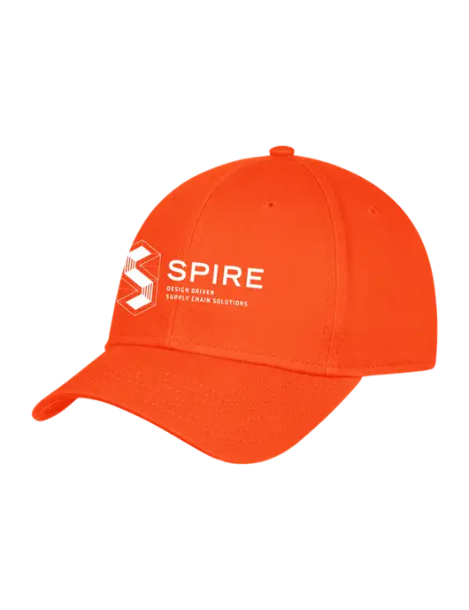 Orange Structured Cap Hook & Loop w/Spire