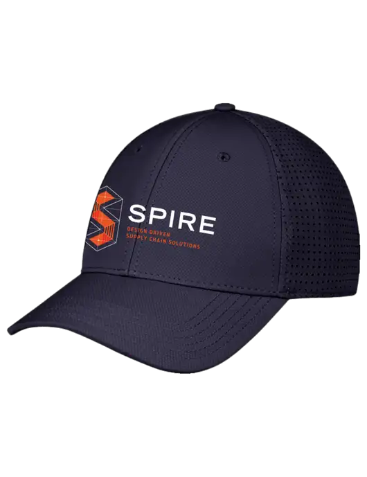 Navy Performance Stretchable Cap Hook & Loop w/Spire