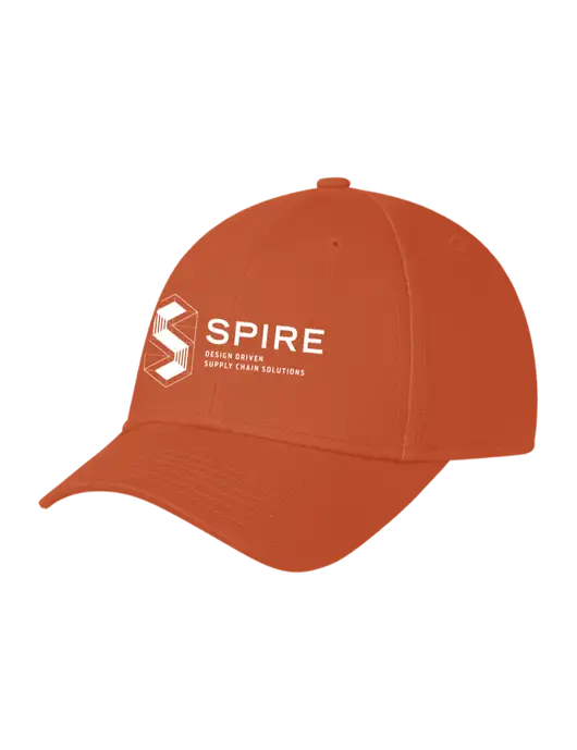 Burnt Orange Structured Cap Hook & Loop w/Spire