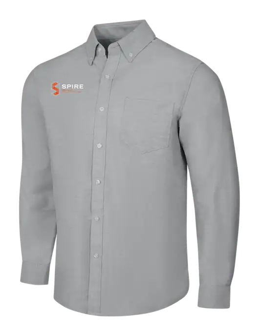 Light Grey SuperPro Oxford Shirt w/Spire