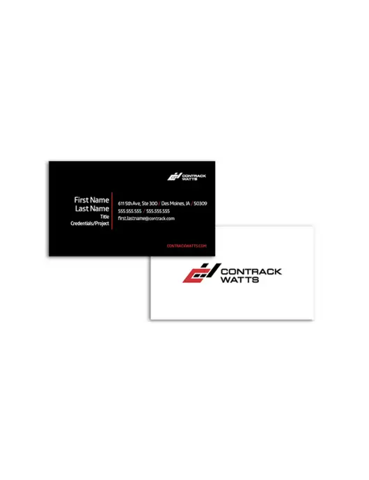 Contrack Watts Business Cards