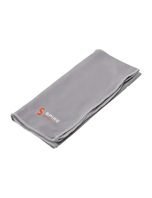 Eclipse Grey Copper Infused Cooling Towel w/Spire