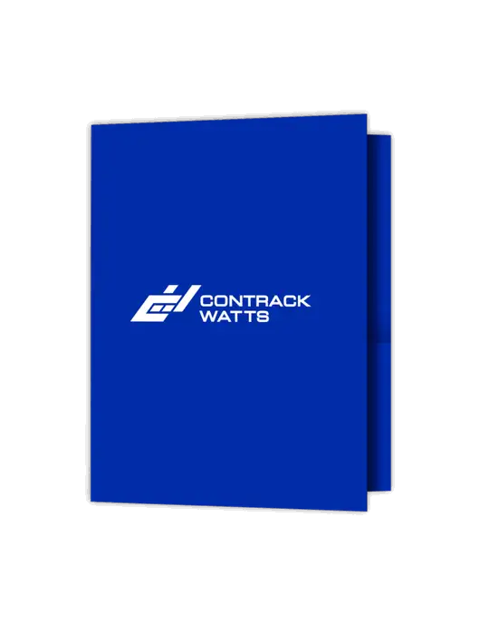 Royal Presentation Folder with Dual Pockets w/Contrack Watts Logo